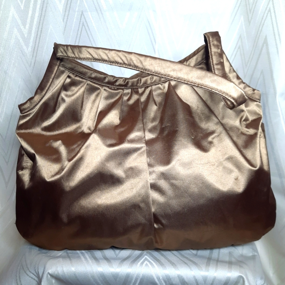 Club Monaco Gold Satin Shoulder Bag